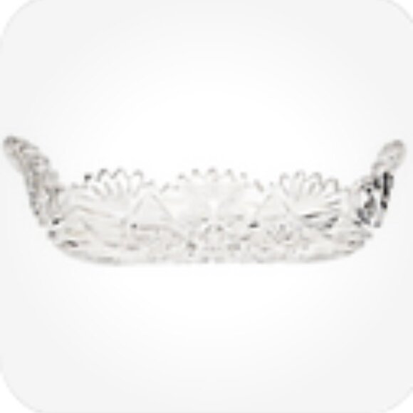 Antique RARE American Brilliant Cut Crystal Glass Celery 12” x 4.25” Dish. - Picture 6 of 11